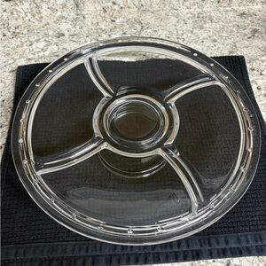 Multiuse Glass Server, Punch Bowl, Chip & Dip Bowl, Cake Stand Libbey No Dome